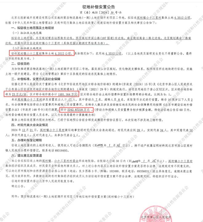 房山征地新消息!重要建设涉及多村,快看有你家吗?