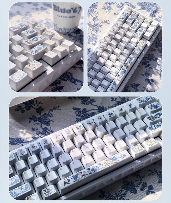 陶瓷外壳与键帽,黑爵推出非遗传承人黄云鹏联名Blue67磁轴键盘