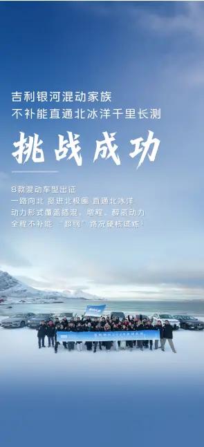 极限挑战,全球化新篇!吉利银河成为首个不补能直通北冰洋的国产新能源品牌